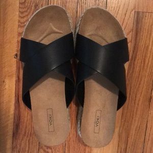 Black platform shoes. Never worn.